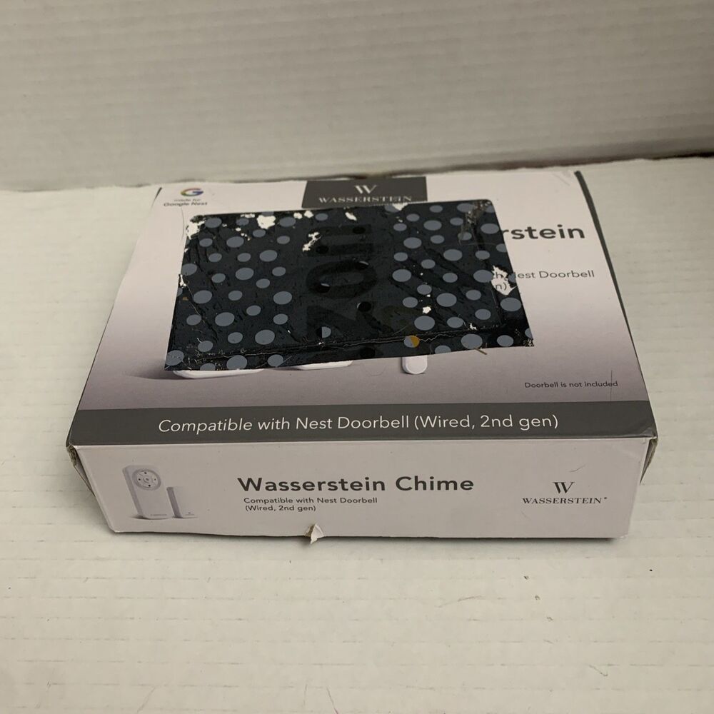 Wasserstein Chime for Google Nest Doorbell (Wired, 2nd Gen) - White